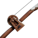 wooden fishing pole